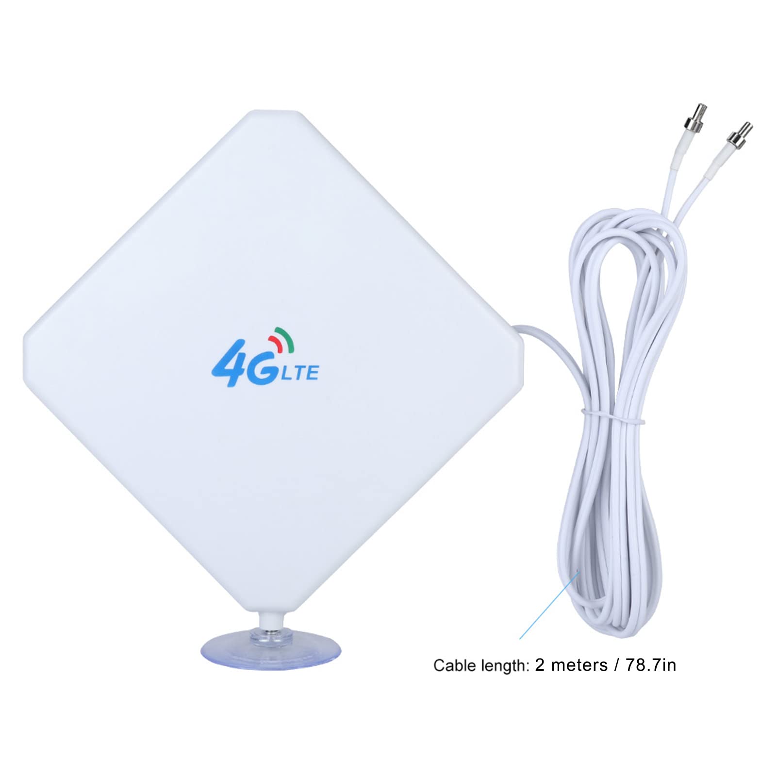 4G LTE 3G 4Hochleistung Antenne 35dBi Netzwerkverstärker, 4G LTE WiFi Router Signalverstärker Weiß