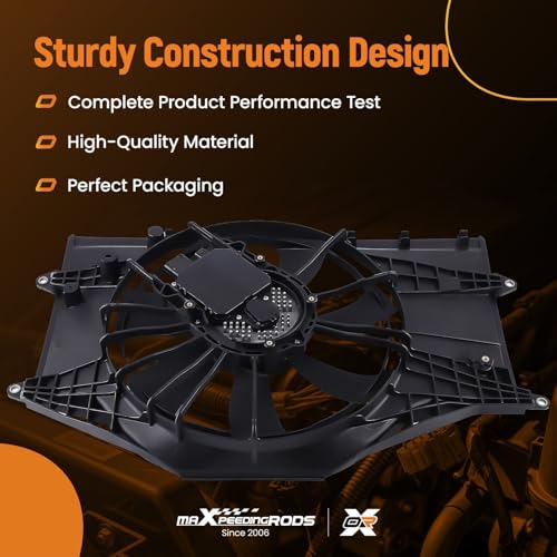 Image of maXpeedingrods Radiator Cooling Fan Assembly for Honda Civic 1.5L 2016-2020 Replace 190305AAA01 624610 HO3115173