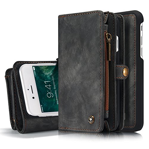 WiTa-Store Carcasa y Cartera para Apple iPhone 8 4.7 Pulgadas  2 en 1 Monedero Cartera Case Bolsa Funda Wallet Funda