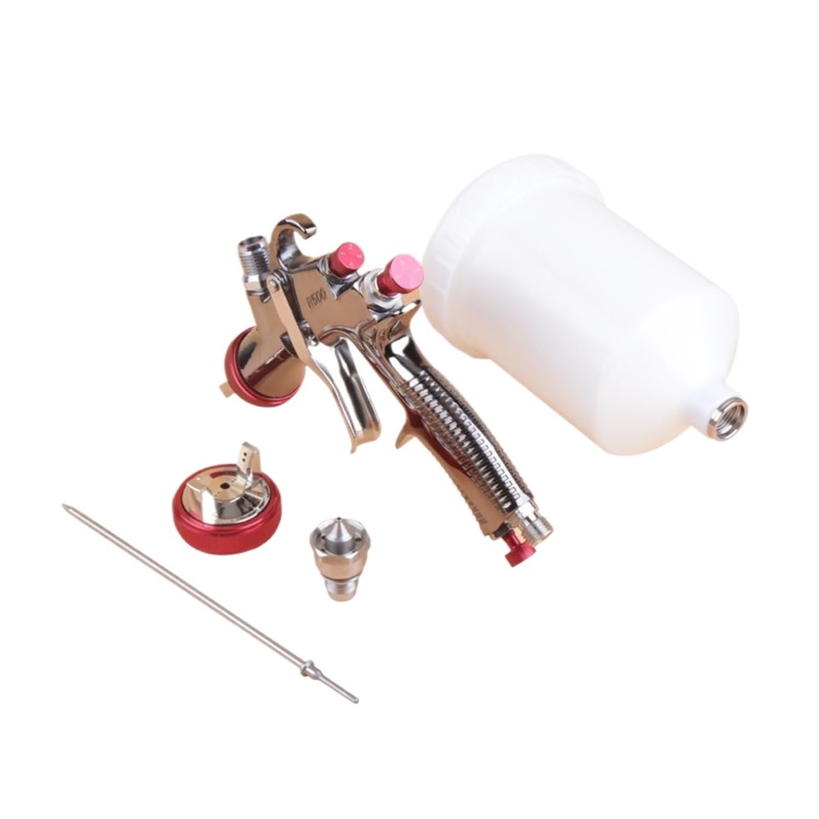 Pistolet Natryskowy 1,3 Mm R500 I Wymienne Dysze,5,7, 2,0, Aerograf Do Malowania Końcowego Wysoka Precyzja Atomizacji(1.3 2.0)