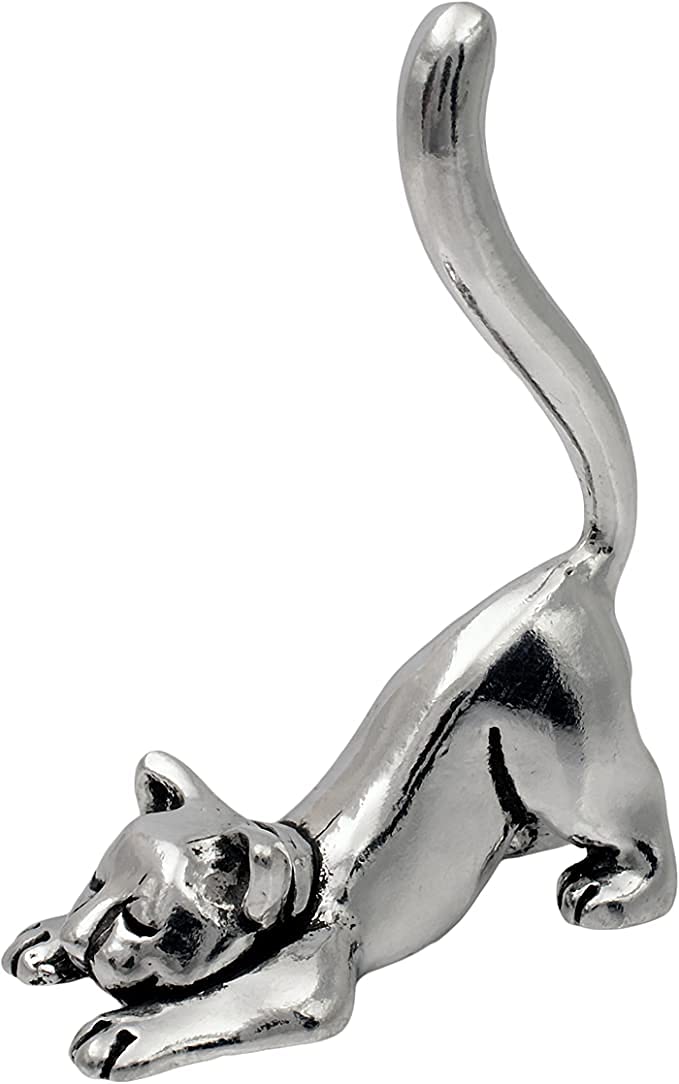 Basic SpiritBasic Spirit Cat Stretching Ring Holder (Pewter) Yoga Pose