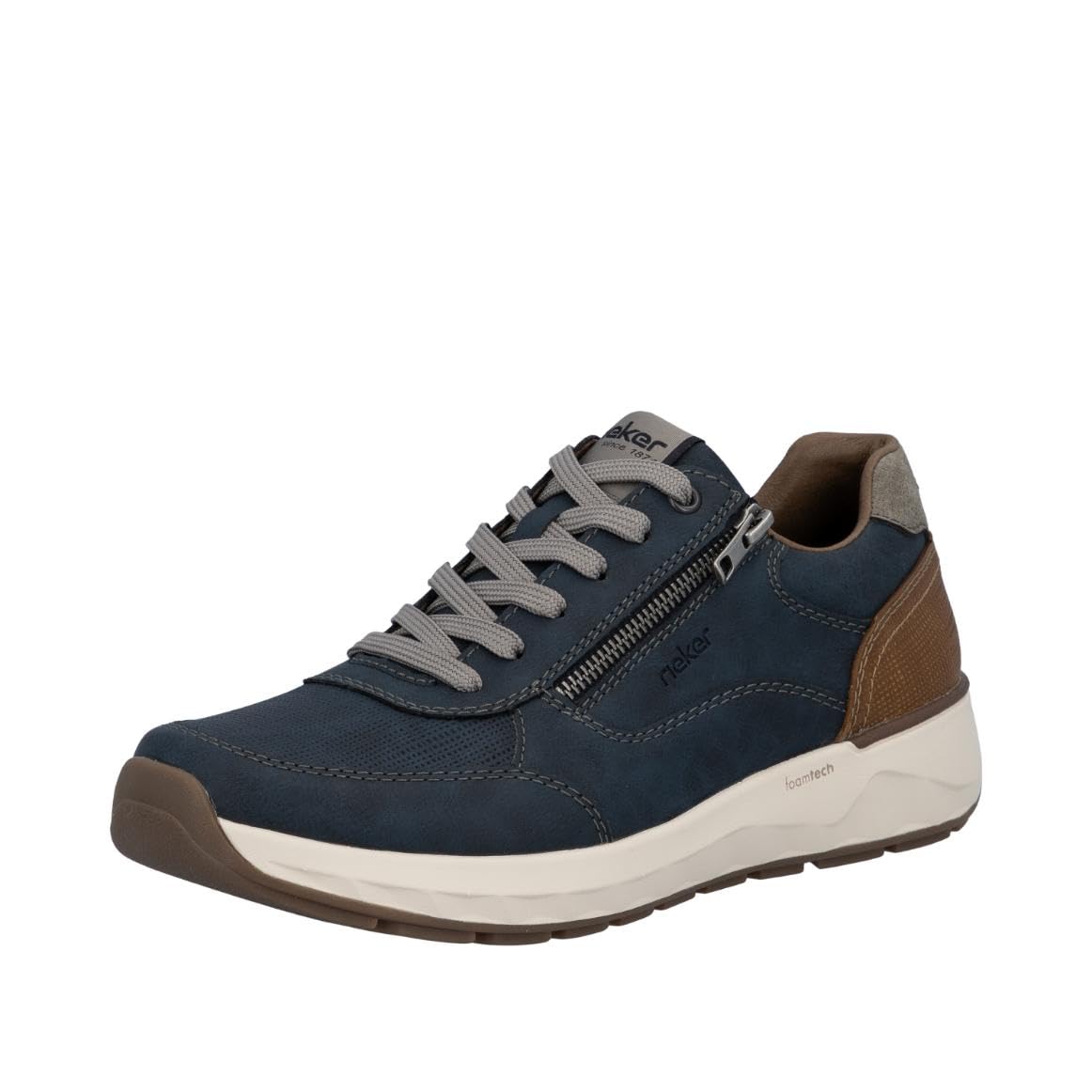 Rieker Men's 11504 Low Trainers, Blue, 40 EU