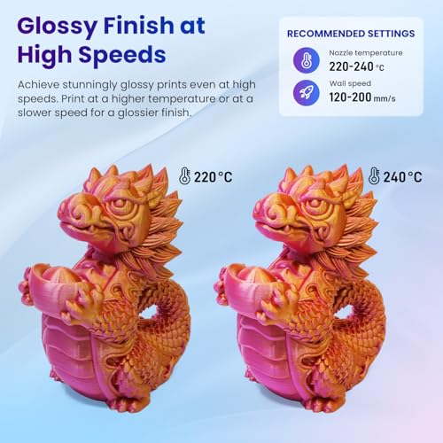 Image of FLASHFORGE Silk Bi-Color PLA Filament 1.75mm, Coextrusion Gold Rose Dual Color Multicolor 3D Printer Filament, Enchanting Silk Finish with 360 Multicolor Shifting Color Effect