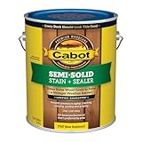 Cabot 140.0017417.007 Semi-Solid Deck & Siding Stain Low VOC, New Redwood - 1 Gallon