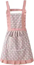 Aventais femininos com bolsos, aventais com padrões geométricos, aventais de chef de cozinha, adequados para cozinhar na cozinha, etc