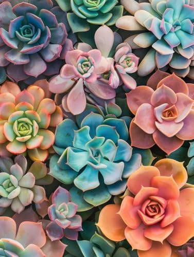 Regalos mujer originales con este kit de pintura por numeros adultos planta en lienzo 50x70