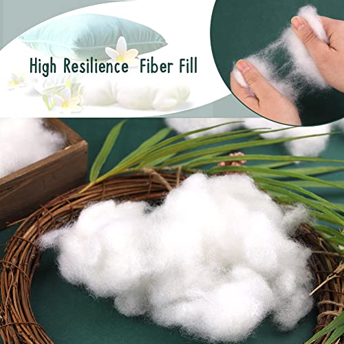 Image of LOKUNN 5.3oz /150g Polyester Fiber Fill, (2.12oz~3.97lb) Stuffing Pillow Filling Stuffing Cushion Filling, Batting High Resilience Fill Fiber for Stuffed Animals /DIY Crafts