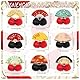 POMNUG 9-Pack Faltende Fans Honeycomb Mittelstücke Japanische Faltende Fans Mittelstücke Tischdekorationen Faltende Fans Tischdecken für Faltende Fans Party Dekorationen Faltende Fans Party Zubehör