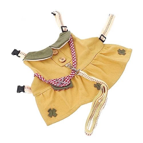Mikikit Adjustable Pet Leash for Hamster Rabbit Decorative Vest Harness for Small Animals for Daily Activities Festivals Outdoor Fun Soft Comfortable Design