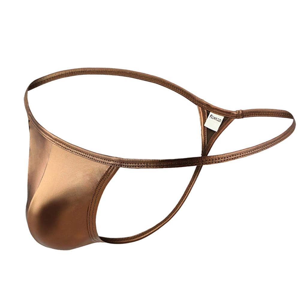 Mens Briefs G-String Thongs Jockstrap Underwear T-Back Shorts Gold L | Clothing Shoes & Accessories | Mens Clothing | Underwear | 1 Piece Mens Underwear-image-2