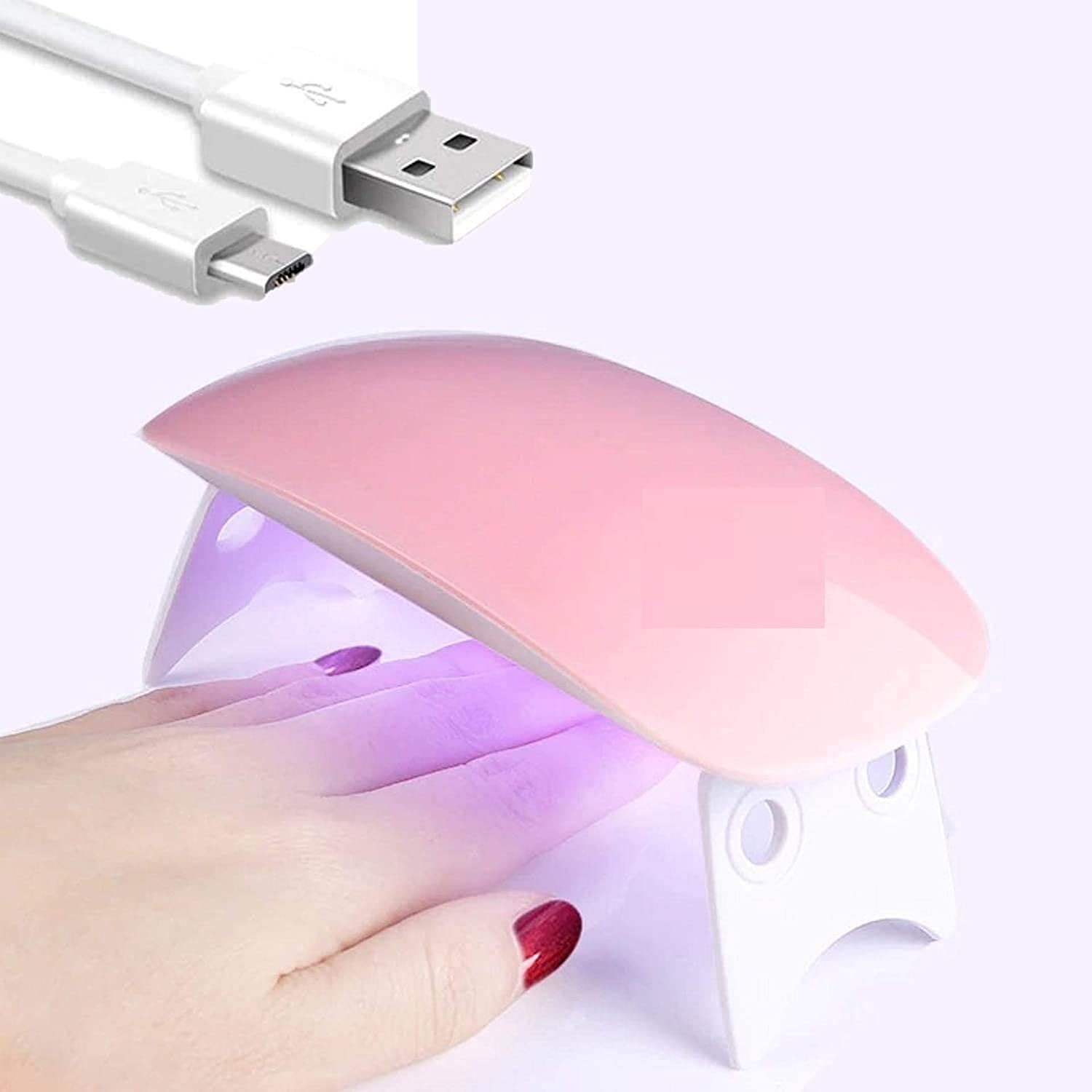 UV LED Nail Lamp USB Mini Dryer for Gel Polish & UV Resin Curinng Portable Fast Cure Light for Art Jewelry Making DIY Craft Compact Gel Manicure Machine for Beginners Professionals-image-41