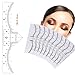 10/50/100 Pcs Disposable Eyebrow Ruler Sticker for Microblading, Adhesive Eyebrow Measurement Ruler, Eyebrow Ruler for Tattoo Makeup - Perfect Eyebrow Makeup Tool (100Pcs)