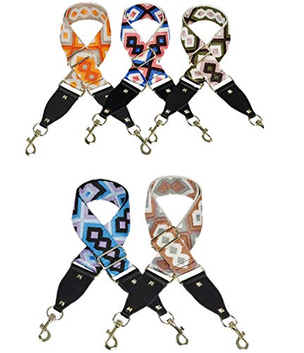 Image of 1.97 inchWide Adjustable Crossbody Bag Strap Replacement All-Match Canvas Strap for Handbags Purse And Shoulder Strap