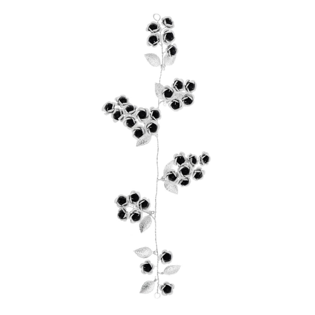 VICASKY 5 Stück Rosenhaarband aus Metall als Gothic Stirnband für Damen | Blumenkrone mit Auffälligem Design, Stirnschmuck für Festliche Anlässe und Partys