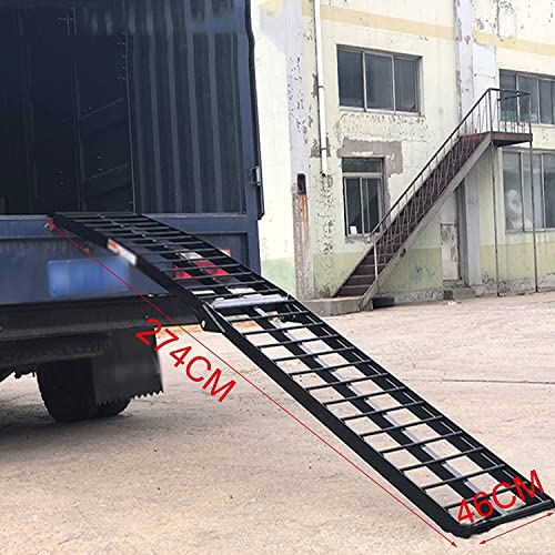 Rampa de carga para silla de ruedas, rampa metálica para motocicleta y scooter, capacidad de carga hasta 680 kg, superficie antideslizante miniatura 6