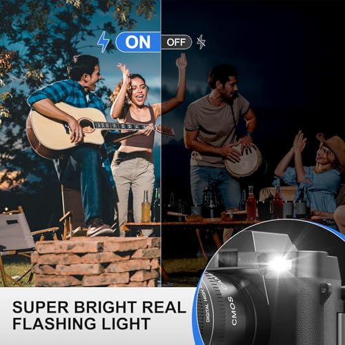 Image of 5K Digital Camera for Photography, 64MP WiFi Vlogging Camera with Dual Lens & 180 Flip Screen, 16X Zoom, Point and Shoot Camera Kit with 32GB Card for Beginners, Teens & Content Creators