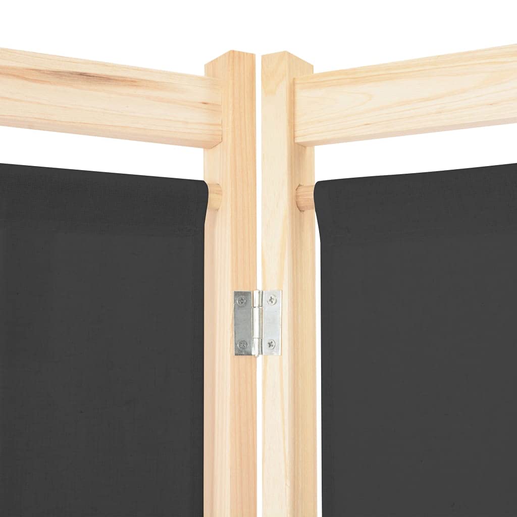 VidaXL Divisorio Pieghevole 160x170 Cm Con Stampa London Bus, Paravento In Tela Su Telaio In Legno, Separatore D'ambiente Bianco E Nero Per Soggiorno E Ufficio - 3