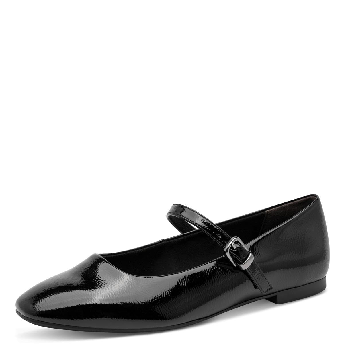 Tamaris Women's ballerina with strap flat black 6.5 UK