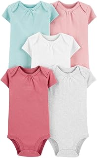 Carter’ Kit Body Manga Cuta Carters Menina 5 Peças