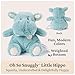 GUND Baby Oh So Snuggly Littles Hippo, Small Stuffed Animals, Hippo Stuffed Animal, Plush Toys for Infants and Toddlers, Teal, 7”