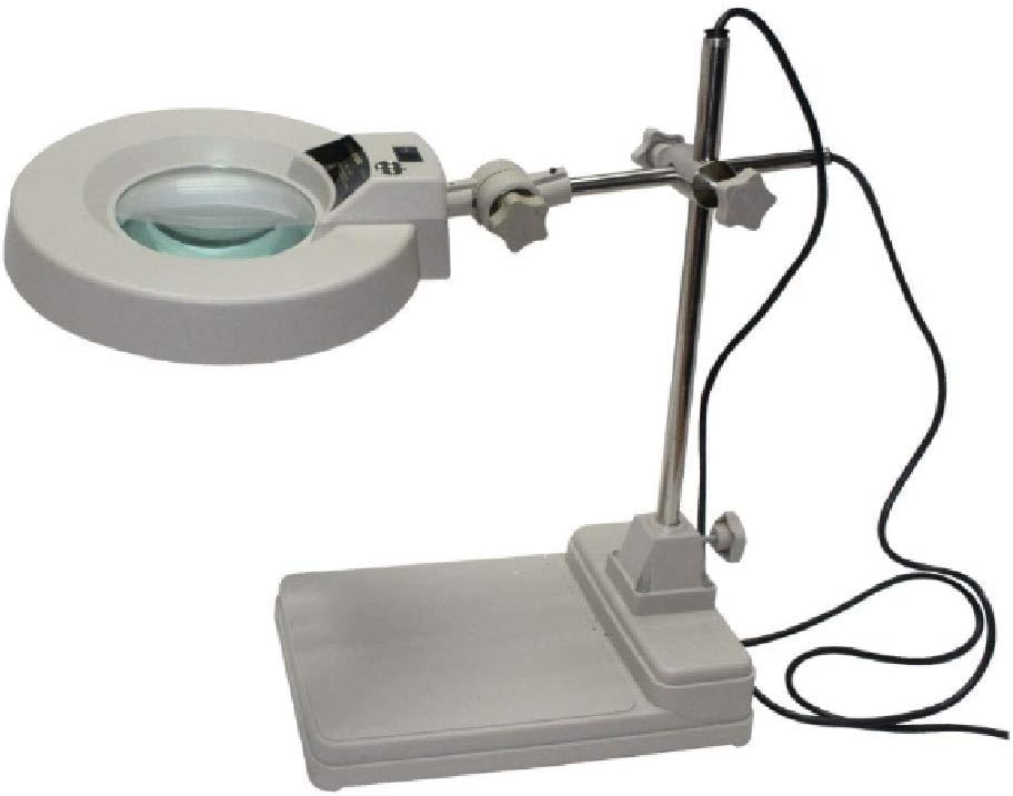 Spacmirrors Magnifier,Portable,Handheld,Grip,Desktop Magnifying Glass,Work Lighting