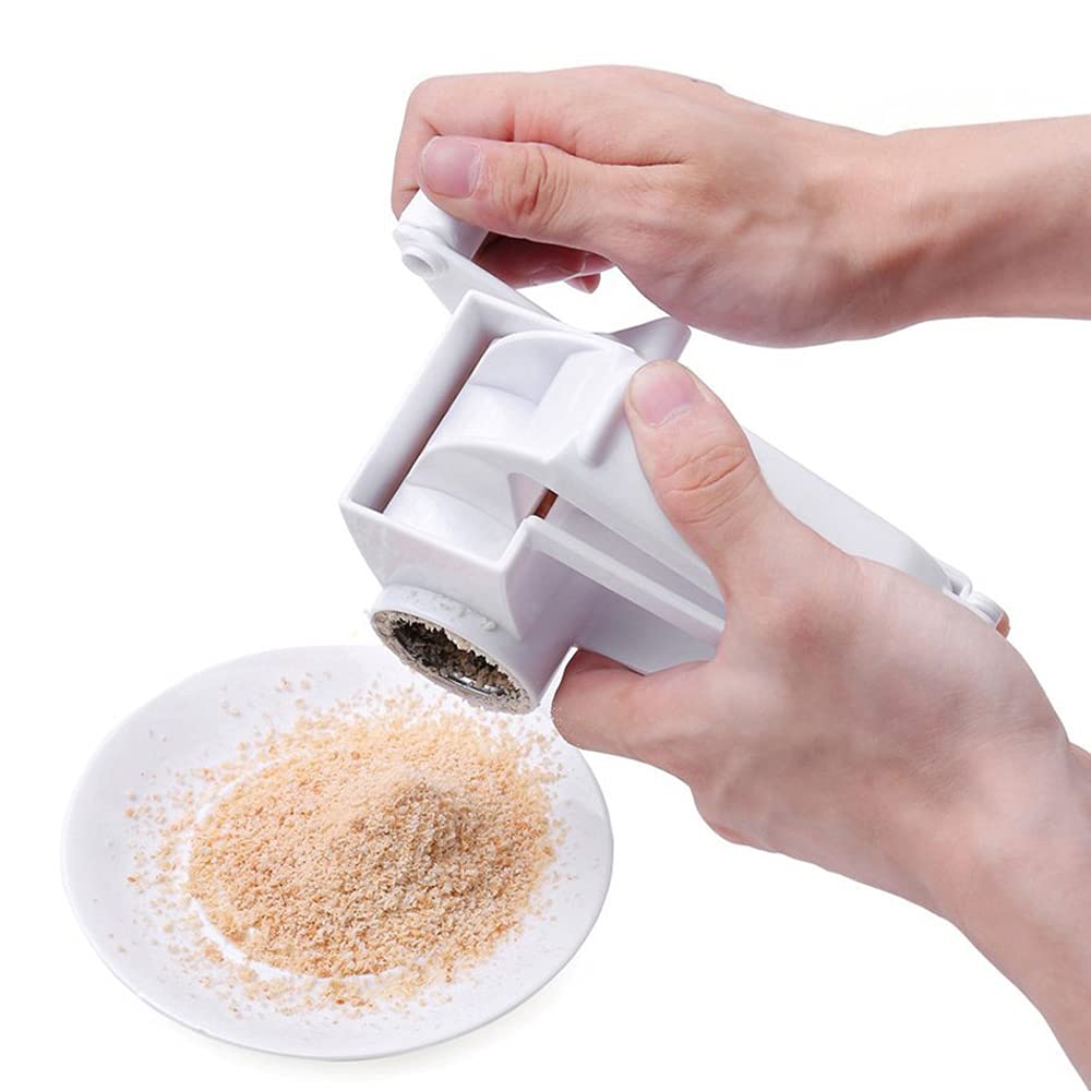 Raschiatore di formaggio rotativo portatile Tritatutto a tamburo multifunzione in acciaio inossidabile per verdure zenzero cioccolato