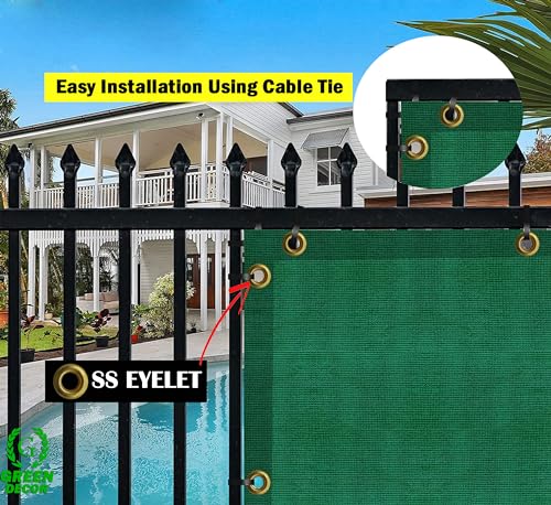 Image of HDPE Fabric Self Fold Baby Safety Net Protector for Balcony & Staircase Railing Guard,Balcony Stairway Net Baby Safety Products for Indoor&Outdoor(Green Black Color,0.90X10 MTR)
