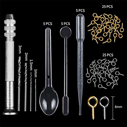 HASTHIP 94 PCS Resin Jewellery Mold Kit White1 - Image 4