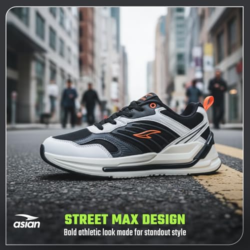 Image of ASIAN Powerkick-05 Running Shoes for Men | Breathable Mesh Knit Sports Shoes | EVA Midsole for Energy Return | Memory Foam Sneaker for Boys | Ideal for Gym, Sports, and Training