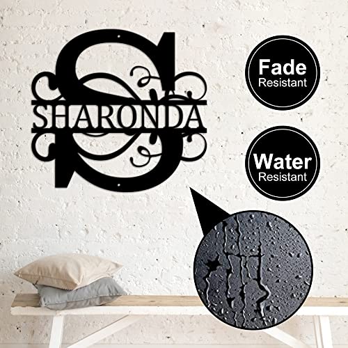 Personalized-Last-Name-Metal-Signs-Split-Initial-Letter-Custom-Family-Name-Sign-for-Wife-Husband-Wedding-Housewarming-Gift-Monogram-Signs-for-Front-Door-Indoor-Outoor-Bedroom-Wall-Decor-Black-12 Personalized Last Name Metal Signs Split Initial Letter Custom Family Name Sign for Wife Husband Wedding Housewarming Gift Monogram Signs for Front Door Indoor Outoor Bedroom Wall Decor Black 12
