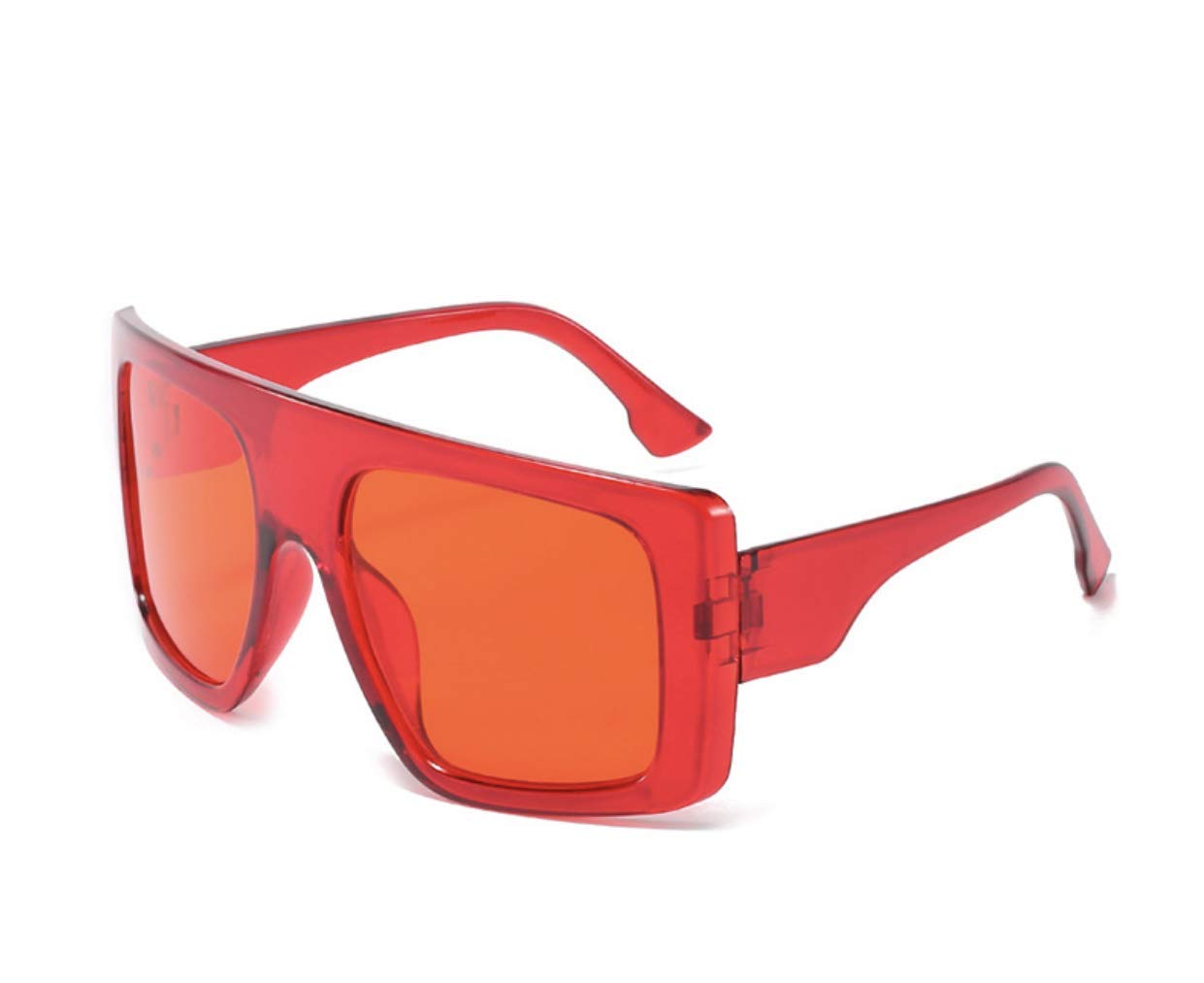 W&Y YINGOversized Square Baddie Large Womens Sunglasses for Men Fashion Flat Top Baddie Shades