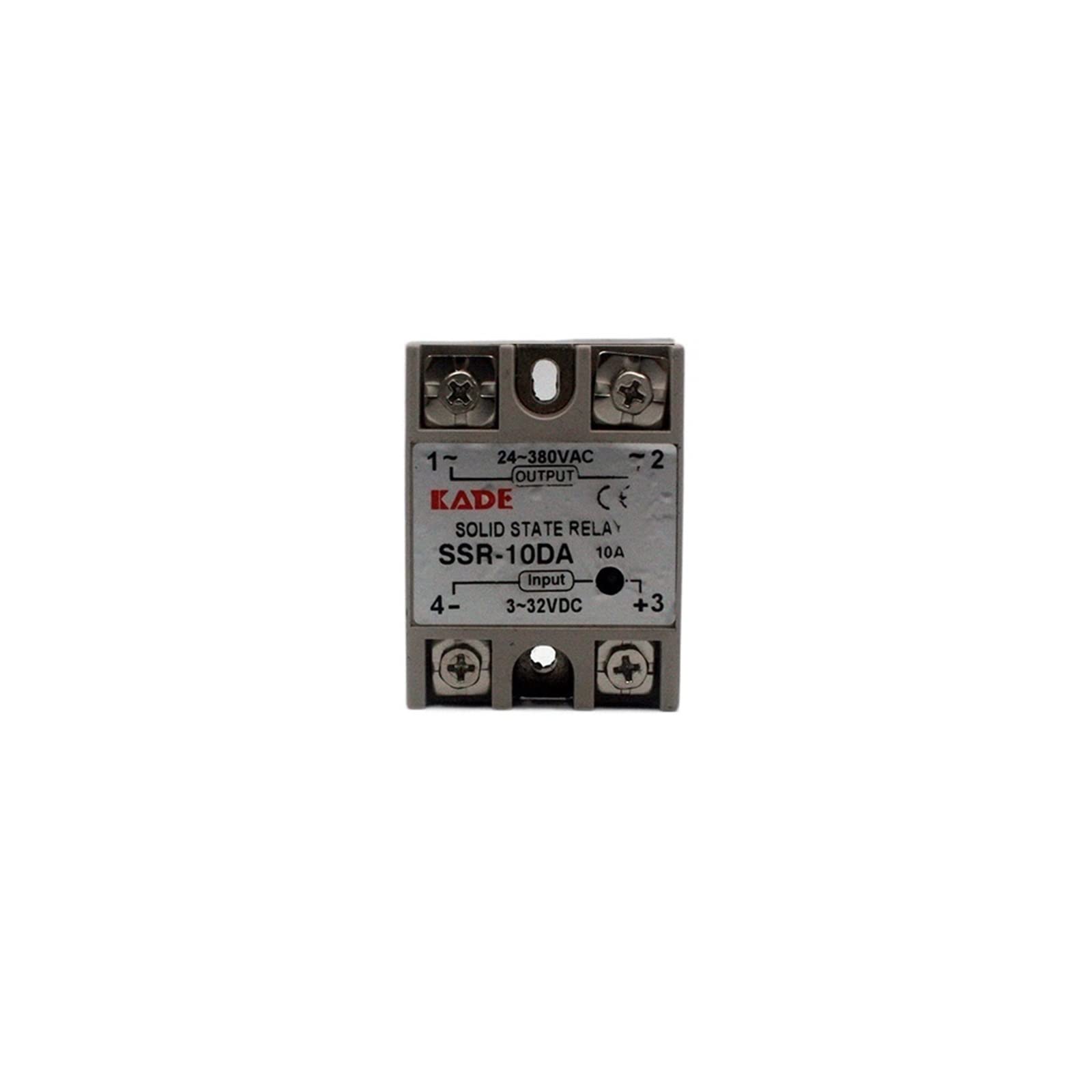 Aqhyebnsr One Color Ssr -10Da/25Da/ 40Da/50Da Dc Control Ac White Shell Single Phase Solid State Relay(Ssr-50Da)