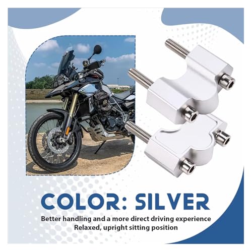 Rehausseur guidon moto BMW F800GS pince extension ergonomique alu CNC