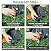 Hechuang AF-100 Weed Eater Spool 6+2 Pack 30ft 0.065'' Line String Trimmer Replacement Spool for Black+Decker AF+100 String Trimmers, (6 Replacement Spool, 2 Trimmer Cap, 2 Pack Spring)