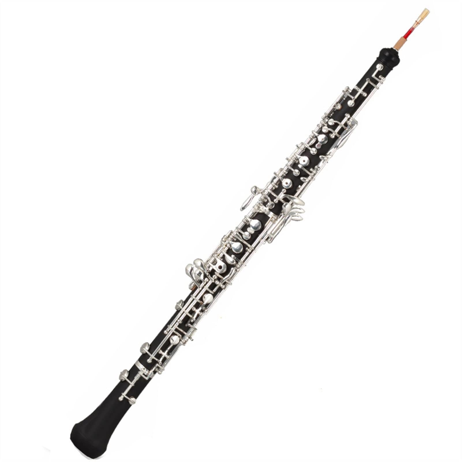Strumento Oboe Chiave Semi-Automatica C Oboe con Placcato Argento Addominali Corpo del Tubo Principiante di Oboe