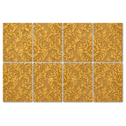 Paneles acústicos decorativos LAMOONHOME 8 unidades, 48"x32", poliéster miniatura 1