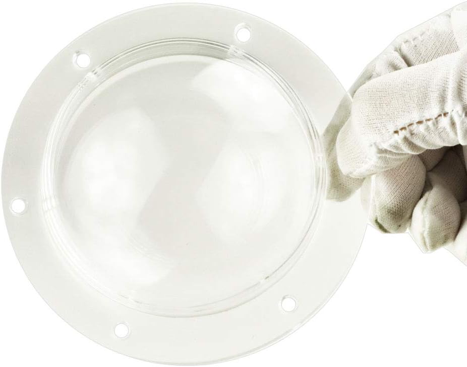 Acrylic Dome Plastic Dome Clear Hemisphere Transparent Display 3 inch Diameter, 1.5 inch Height, 1/2 inch Flange with Drilled Holes Included