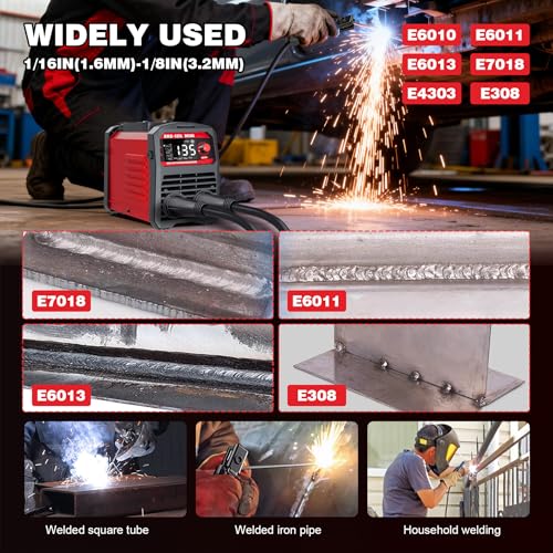 Image of 110V 2-in-1 Stick Welder & Lift TIG,Portable Welding machine | IGBT Inverter, Hot Start,Arc Force,Anti-Stick, VRD Safe, Home DIY,Farm Repair,Farm repair,Auto repair,Beginners,Hobbyists
