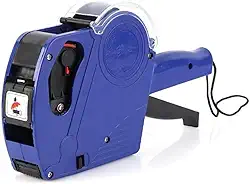 Etiquetadora impressora de etiquetas Manual Rotuladora de Preço 8 Dígitos + Etiquetas + Refil de Tinta economica