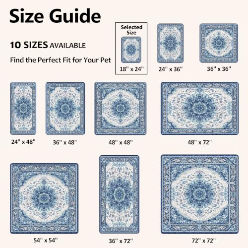 Image of Washable Pee Pads for Dogs, Reusable Puppy Potty Training Pads, Ultra-Absorbent Thick Waterproof Leak-Proof Non-Slip Pads & Mat for Crate, Playpen, Floor, Whelping & Housebreaking , 2 Pack 18 inchx24 inch