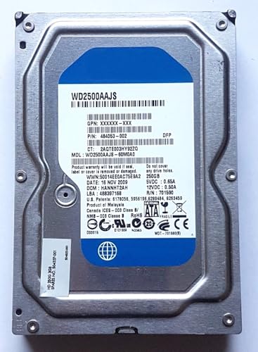250 GB SATA WD2500AAJS 7200rpm 3,5-tums Hårddisk