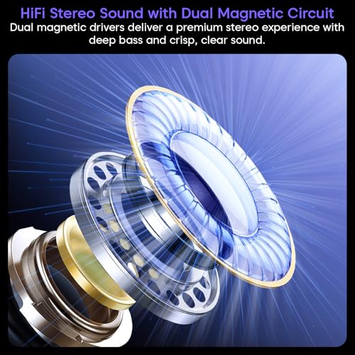 Image of Sounce Castro Pro Earphone IEM Dual 10mm Drivers Hi-Res Audio Harman Bass Enhanced 4-Level Tuning Switch Zinc Alloy Body OFC Flat Detachable 0.78mm Pin Cable 3.5mm Plug for Monitoring Pro Audio Black