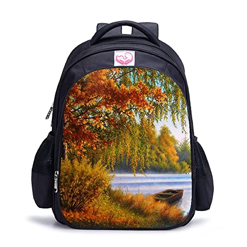 Sac à dos de travail et voyage à motif lac pour les escapades