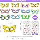 VOSSOT 12 Pcs Tiermasken für Kinder Masken zum Bemalen Kinder Schmetterling Maske Blanko Bemalen Kinde Masken Tiermasken zum Bemalen für Kinderparty Spiele Bastelset Kindergeburtstag Basteln