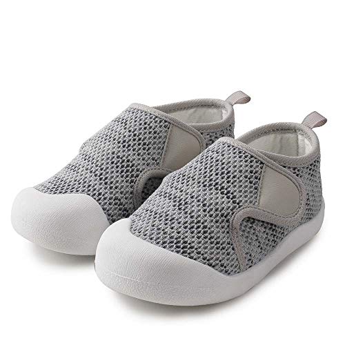 Meckior Toddler Baby Boys Girls Sneakers Breathable Mesh Upper Non-Slip Soft Rubber Soles Lightweight Trainers First Walkers for Walking Running