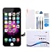 Screen Replacement for iPhone 6 Black LCD Display Touch Screen Digitizer Replacement Full Assembly Set with Free Tools and Professional Glass Screen Protector for iPhone 6 4.7 Inch (Black)