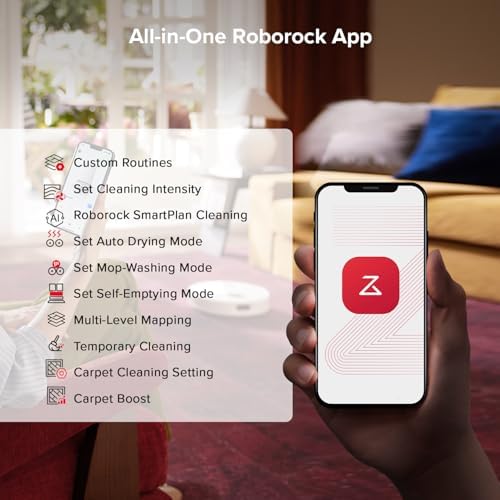 roborock Qrevo S5V Robot Vacuum and Mop, FlexiArm Edge Mopping — view 8