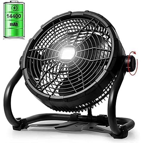 Gotoll Ventilador de Sobremesa con Luz y Batería Recargable Cover
