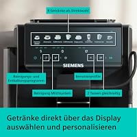 Siemens EQ500 iAroma Kaffeevollautomat mit integriertem Mahlwerk, Touchdisplay für 8 Getränke und schnelle Personalisierung, einfache Reinigung, Schwarz, TP553E19 – Ansicht 4