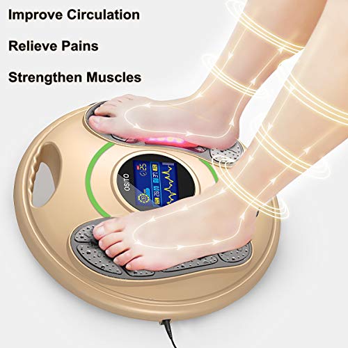 Osito Medical Foot Massager Machine - Feet Legs Circulation Devices Using Ems And Tens Stimulator, Electrical Muscle Pulse Massage Therapy, Electric Foot Reflexology, Relieve Pain For Neuropathy #TOP1